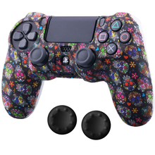 Cargar imagen en el visor de la galería, Funda Silicon Control Camuflaje Calavera Oscura + 2 Grips