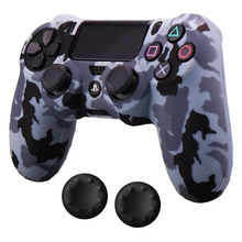 Cargar imagen en el visor de la galería, Funda Silicon Control Camuflaje Militar Gris + 2 Grips