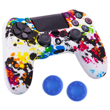Cargar imagen en el visor de la galería, Ps4 Funda Silicon Control Camuflaje Pintura #1 Silicona + 2 Grips